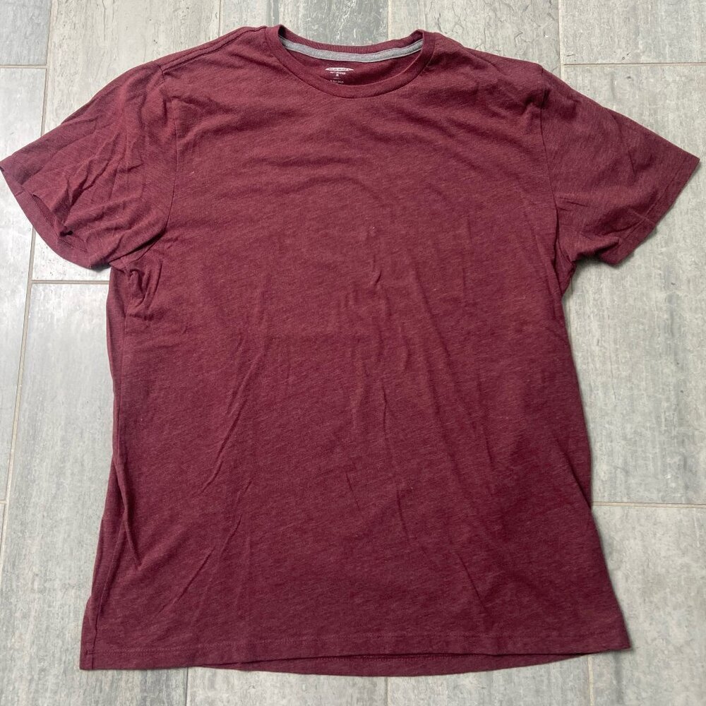 Old Navy Classic Soft Washed Tee Shirt Short Sleeve Red Burgundy Size XL